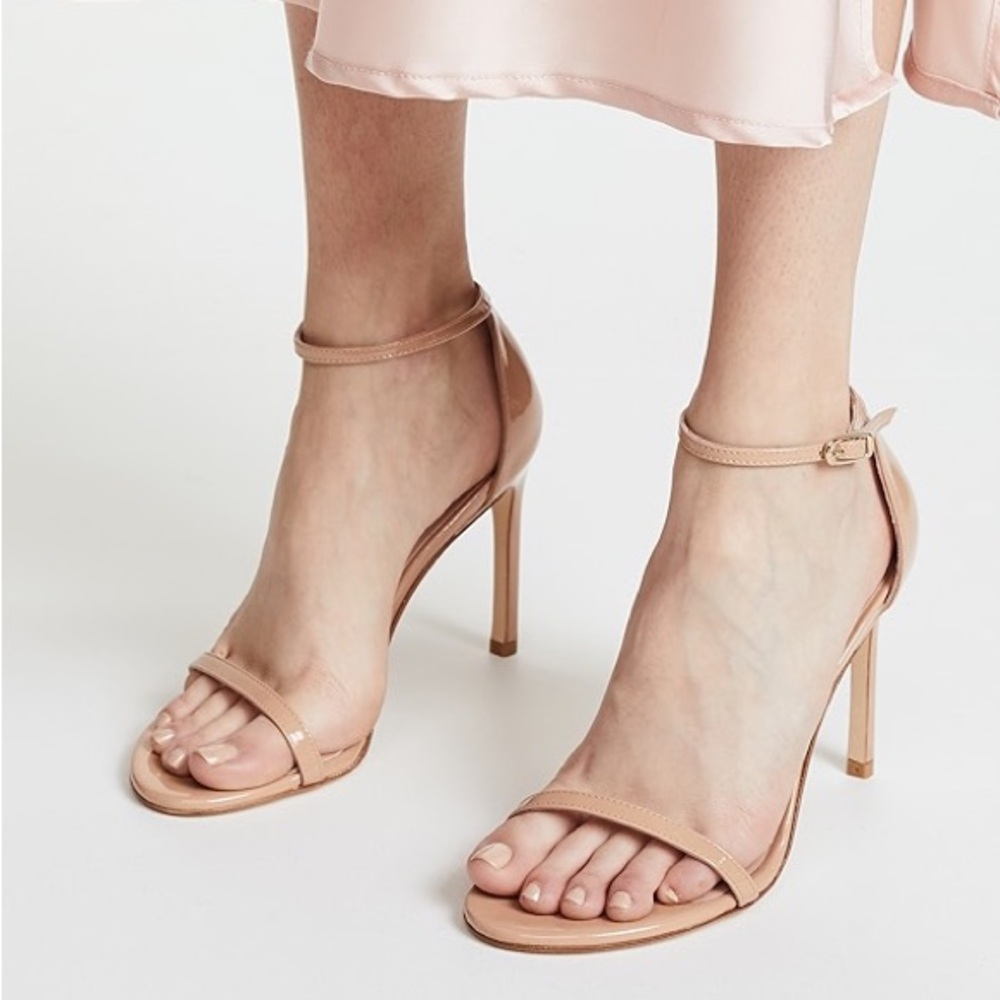 Stuart Weitzman Nudistsong Beige Sandals - Size 9 - Great Condition - Picture 7 of 9